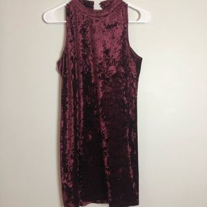 Forever 21 red velvet dress